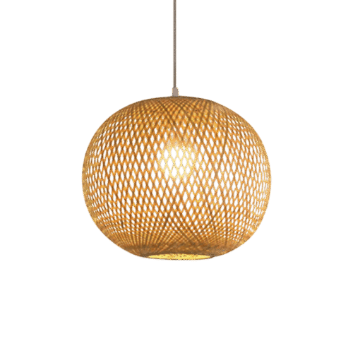 5 Rounded Bamboo Table Lamp Shade