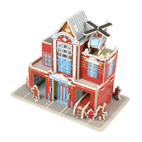 3D Puzzle (Fire House - LX 1079)